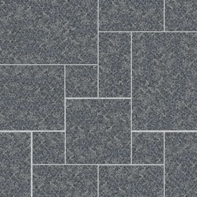 New Zen Black - Bush Hammered Finish - Patio - Standard - DP092 SDM251 SDT1053