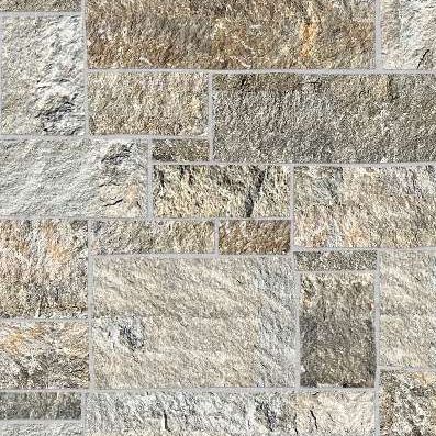 Reclaimed Curbstone Blend - Split-face Rough Plane Surface - Full Veneer - Jumbo - DP084 SDM346 SDT381