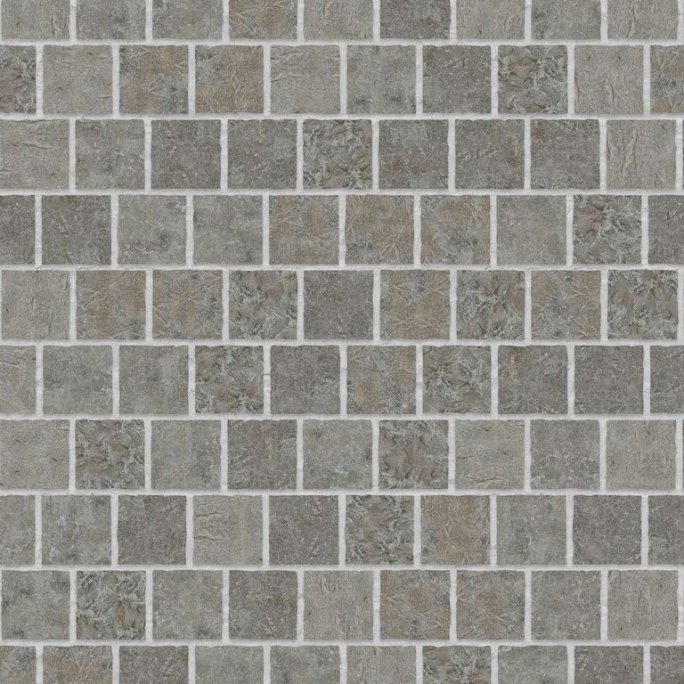 Reclaimed European Cobbles - Weathered & Worn Surface - Thin Veneer - Medium Square - DP077 SDM121 SDT234