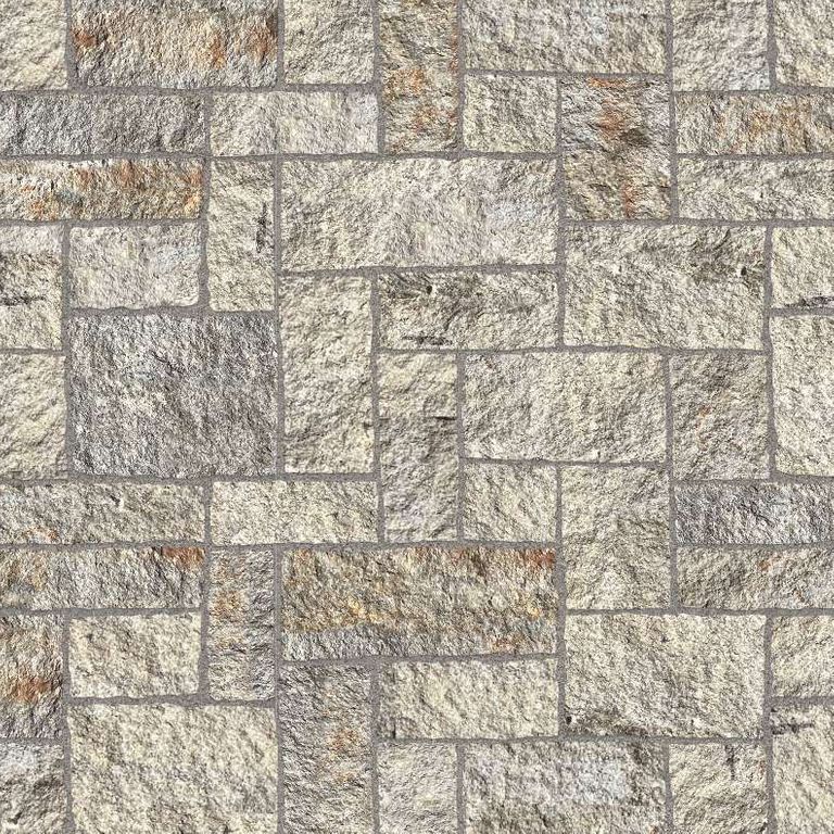 Reclaimed Curbstone Blend - Split-face Surface - Paver - Standard - DP085 SDM347 SDT416