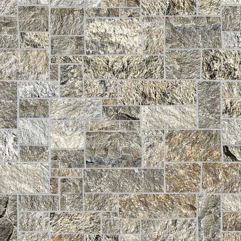 Reclaimed Curbstone Blend - Split-face Rough Plane Surface - Full Veneer - Standard - DP084 SDM346 SDT380