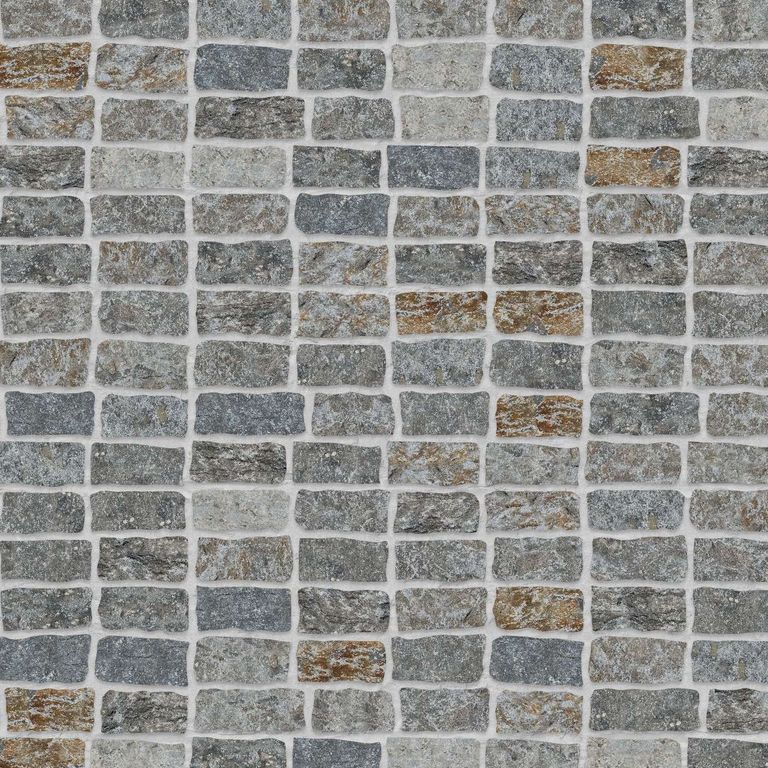 Reclaimed Belgian Bluestone Cobbles - Weathered & Worn Surface - Thin Veneer - Medium Rec - DP049 SDM114 SDT240