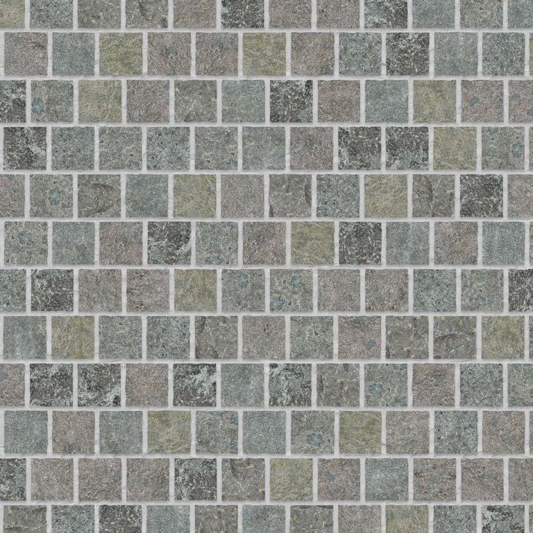 Reclaimed European Cobbles - Weathered & Worn Surface - Thin Veneer - Standard Square - DP077 SDM120 SDT241