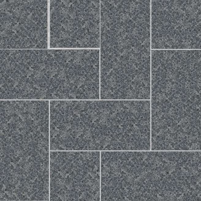 New Zen Black - Bush Hammered Finish - Patio - Standard - DP015 SDM251 SDT1042