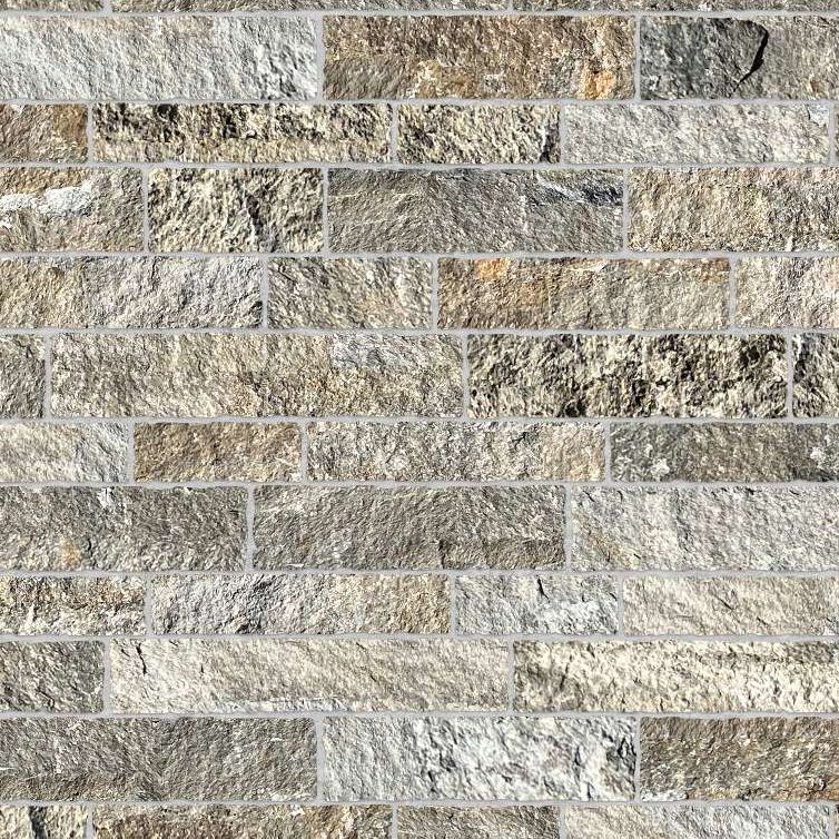 Reclaimed Curbstone Blend - Split-face Rough Plane Surface - Full Veneer - Standard - DP046 SDM346 SDT377