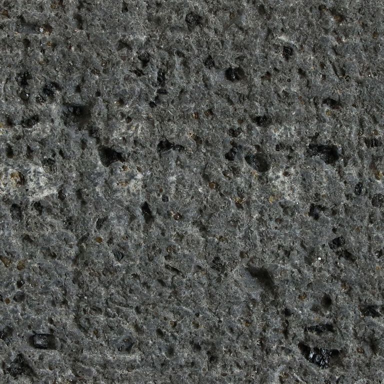 Color/Finish variation image for Basalt - Basalto. The surface finish shown is canvas. Dominant colors shown are black and gray. The color mix creates a cool feeling. Speckled and blotched color patterns.