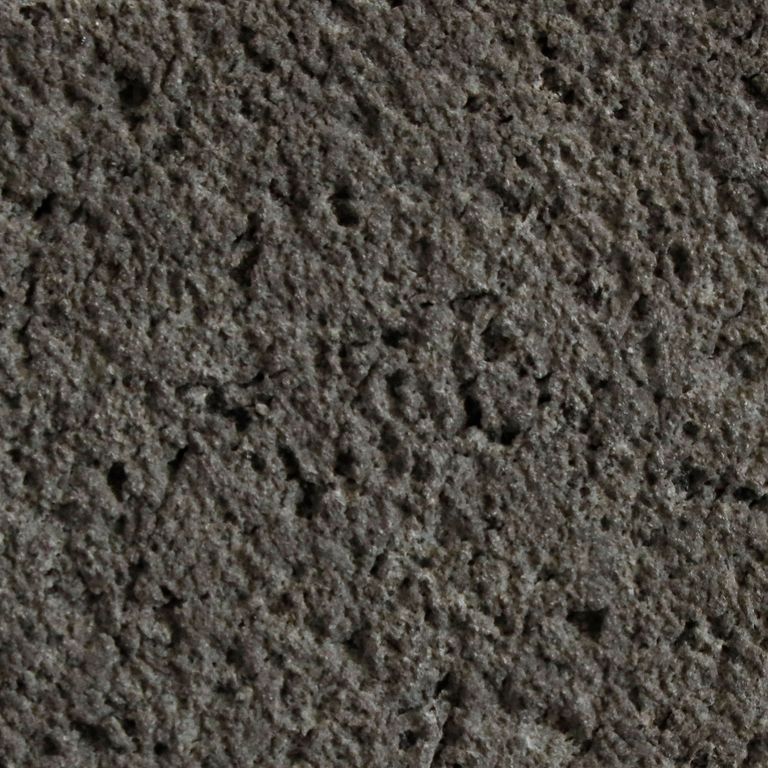 Color/Finish variation image for Basalt - Basalto. The surface finish shown is sand blasted. The dominant color shown is black. The color mix creates a warm feeling. Speckled and blotched color patterns.
