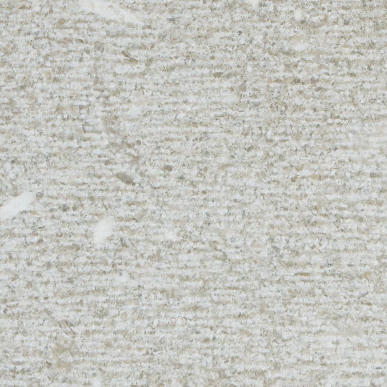 Color/Finish variation image for Veneto Olivo Limestone. The surface finish shown is scratched. Dominant colors shown are beige, gray and tan.