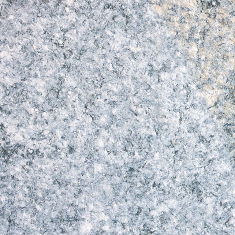 The surface finish shown is flamed. Dominant colors shown are blue and gray. The color mix creates a cool feeling. Speckled and coarse speckled color patterns.
