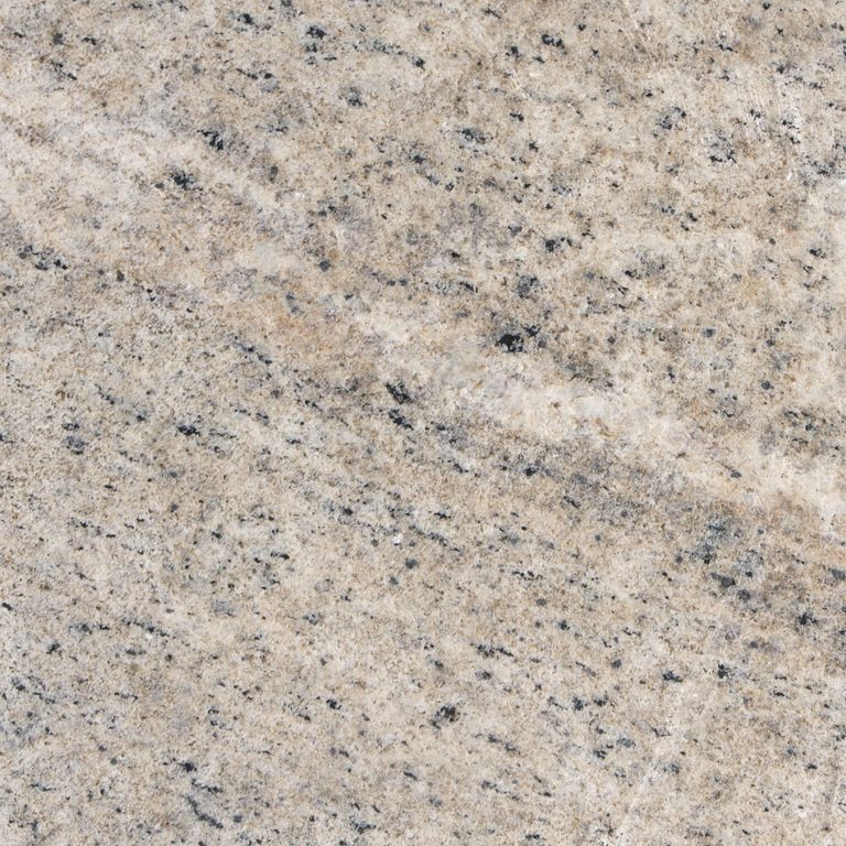 Swatch image for Granite - Tanex. The surface finish shown is sawn. The dominant color shown is beige. The color mix creates a warm feeling. Streaked color pattern.