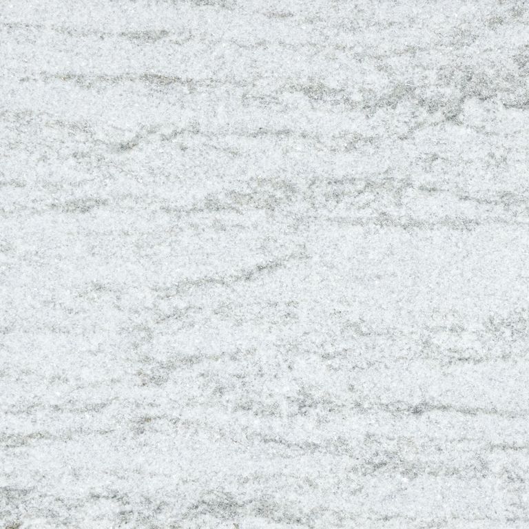 Best close-up image for Vermont Cipollino Marble. The surface finish shown is brushed. Dominant colors shown are gray and white. Exhibits 