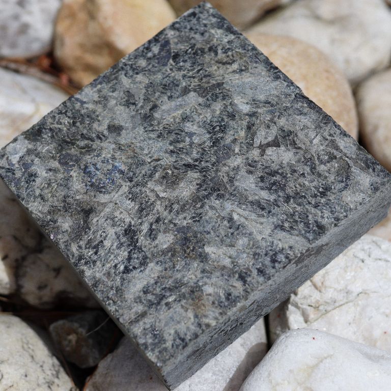 Best close-up image for Labradorite - Blue Seven Oceans. The dominant color shown is gray. The color mix creates a cool feeling.