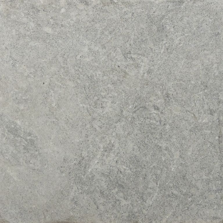 Color/Finish variation image for Limestone - Rabat Gray. The surface finish shown is tumbled.