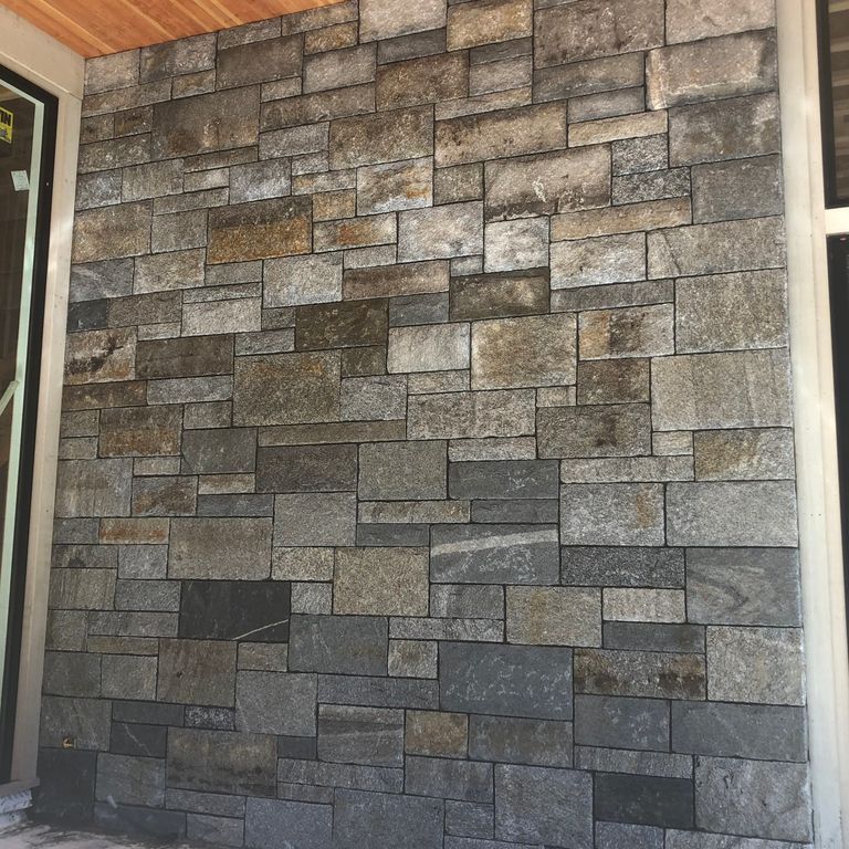 The image shows this material being used in a full bed veneer application.