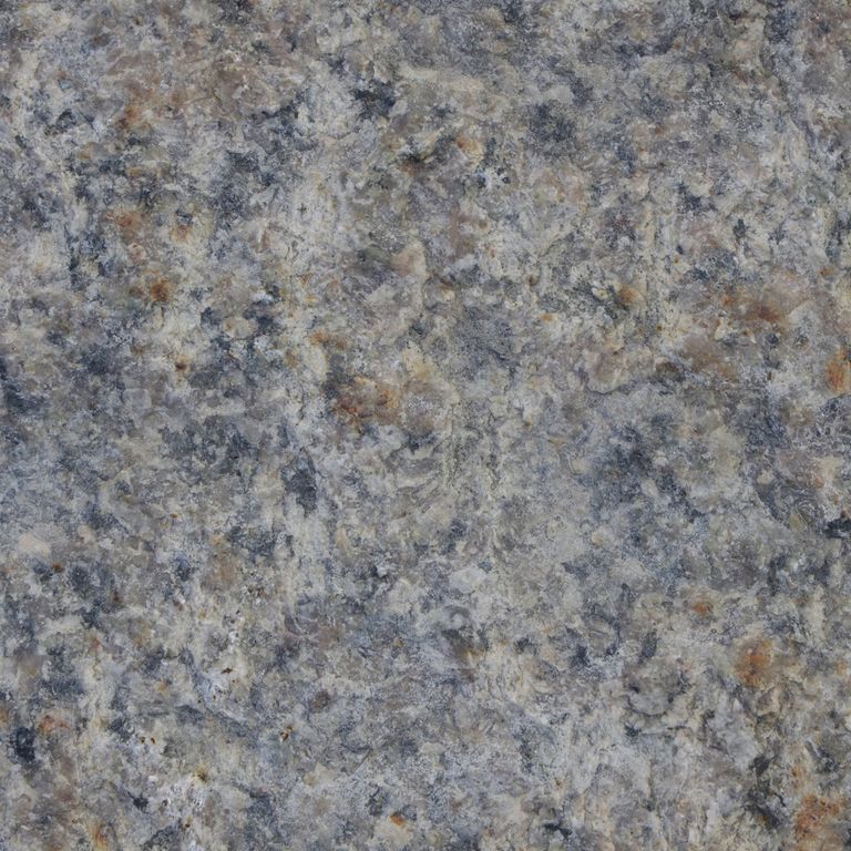 Color/Finish variation image for Reclaimed Granite Curbstone - Junior. The dominant color shown is gray; with blue, brown, green and purple secondaries. Speckled, coarse speckled and blotched color patterns.