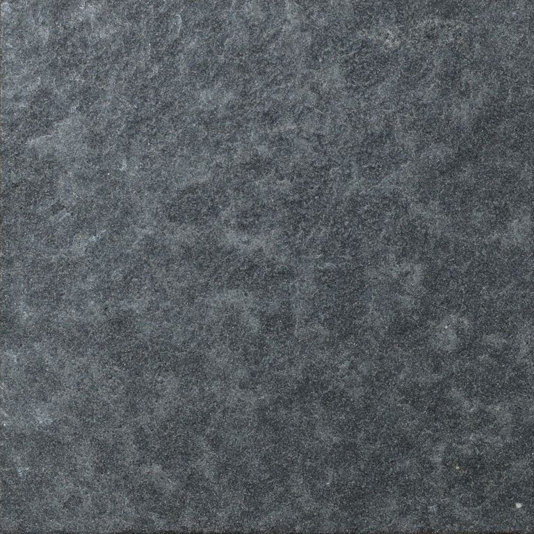 Color/Finish variation image for Basalt - Nordic Black. The surface finish shown is flamed. The dominant color shown is gray. The color mix creates a cool feeling.
