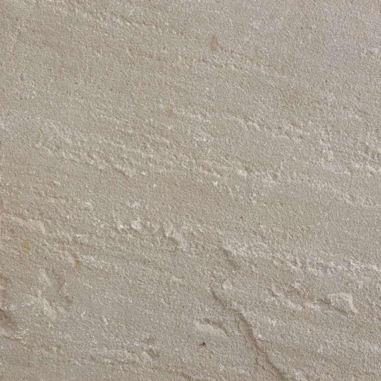 Swatch image for Sandstone - Asheville. The surface finish shown is a combination of honed and natural cleft. Dominant colors shown are beige and gray; with brown, purple and tan secondaries. Exhibits 