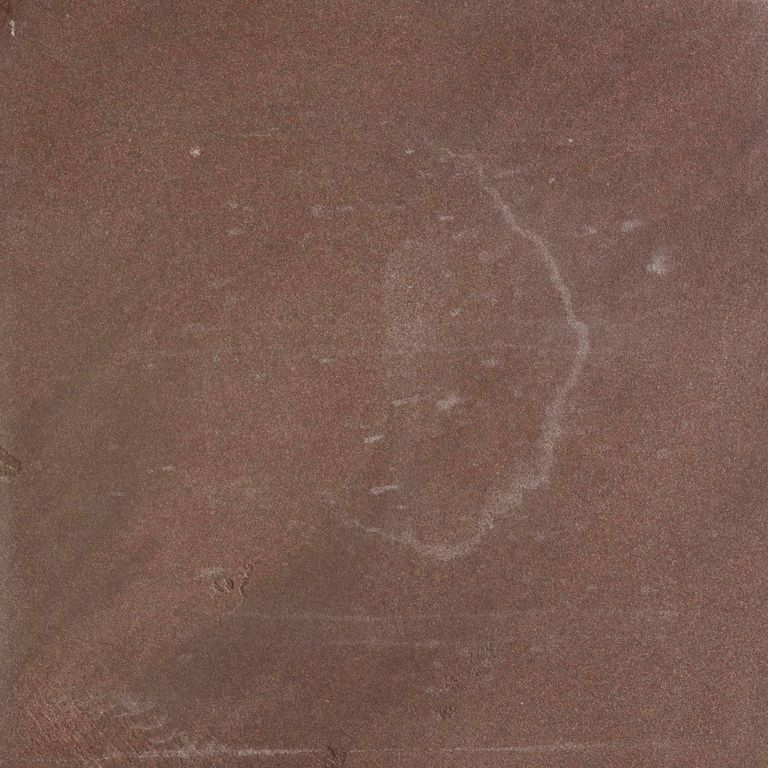 Feature image for Tobacco Sandstone. Dominant colors shown are brown and red; with gray, purple and tan secondaries. The color mix creates a warm feeling. Regular and cloudy color patterns.