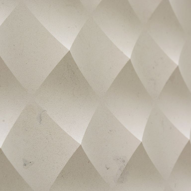 Color/Finish variation image for Topa Beige Limestone. Dominant colors shown are beige and gray; with brown, white and tan secondaries. Exhibits 