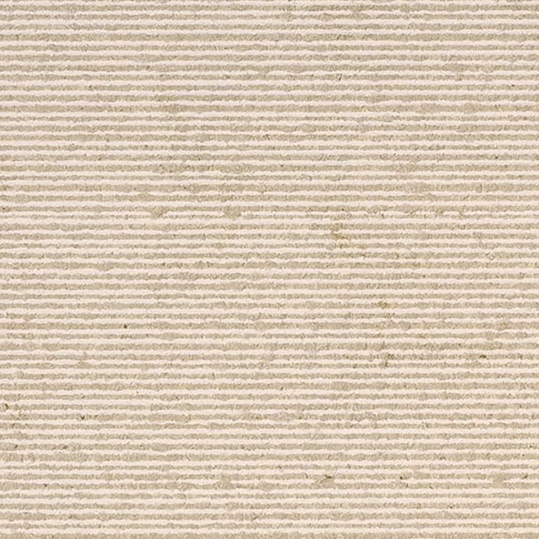 Color/Finish variation image for Cream Limestone. The surface finish shown is fine adze. Dominant colors shown are beige and tan; with brown and cream secondaries. The color mix creates a warm feeling. Regular and linear color patterns.