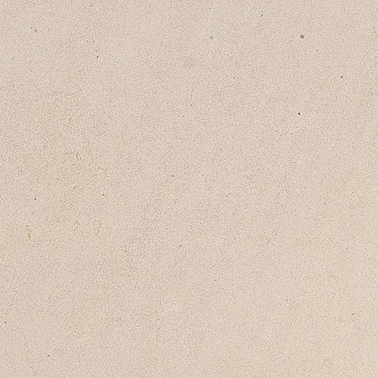 Color/Finish variation image for Cream Limestone. The surface finish shown is sand blasted. Dominant colors shown are beige and tan; with pink and cream secondaries. The color mix creates a warm feeling. Solid color pattern.