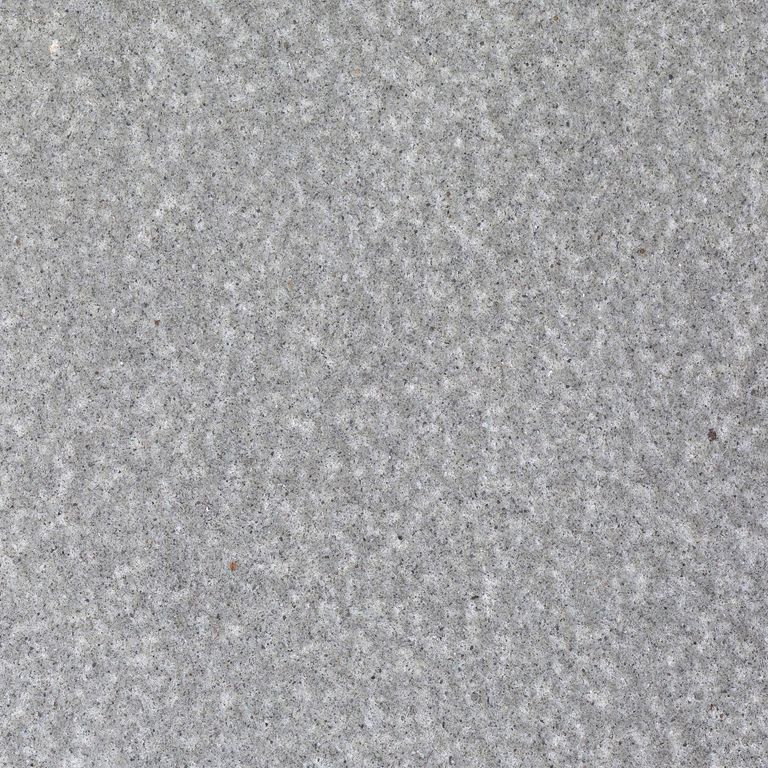 Color/Finish variation image for Italian Bluestone. The surface finish shown is a combination of brushed and bush hammered. The dominant color shown is gray. The color mix creates a cool feeling. Speckled and coarse speckled color patterns.