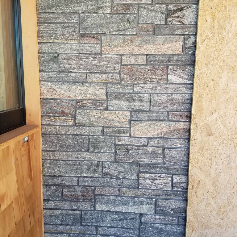The image shows this material being used in a thin veneer application.