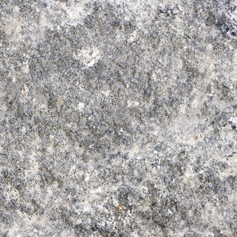 The surface finish shown is . The dominant color shown is gray. The color mix creates a cool feeling. Coarse speckled and streaked color patterns.