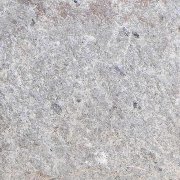 The surface finish shown is . The dominant color shown is gray. The color mix creates a cool feeling. Speckled and blotched color patterns. Contains some mica.