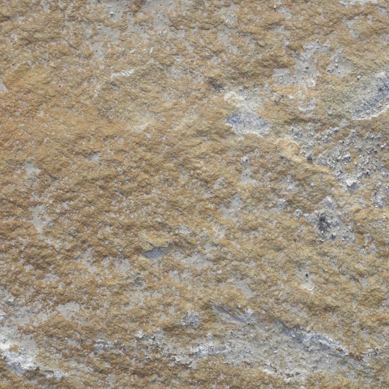 Color/Finish variation image for Black Mountain Granite - Natural. Dominant colors shown are brown, gray and tan; with beige, green and orange/rust secondaries. Exhibits 
