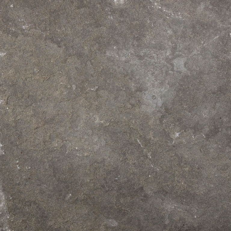 Color/Finish variation image for Brown Wave Sandstone. The surface finish shown is flamed. Dominant colors shown are brown, green, gray and purple; with a tan secondary. Exhibits 