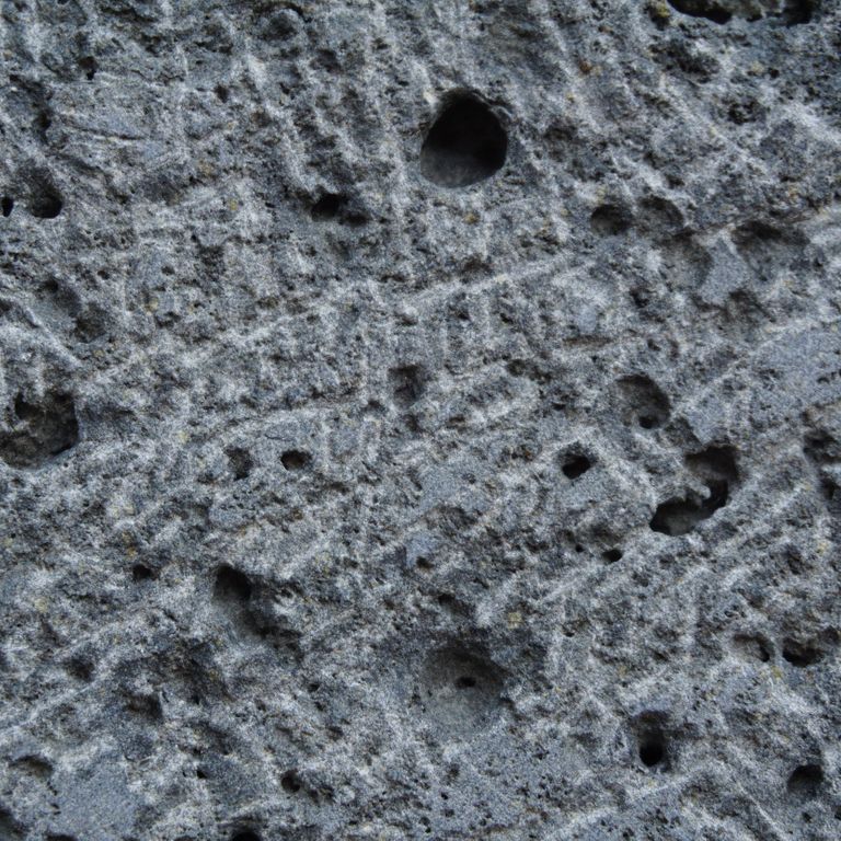 Color/Finish variation image for Ankar Lava Basalt. The surface finish shown is chiseled. Dominant colors shown are blue and gray; with black and green secondaries. The color mix creates a cool feeling. Random color pattern.