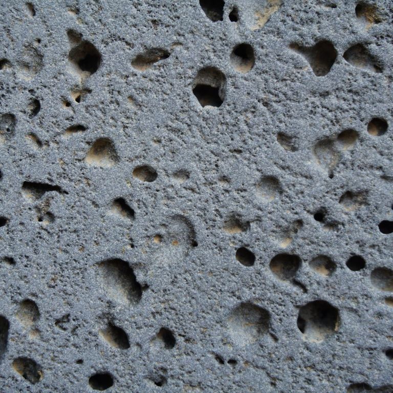 Best close-up image for Ankar Lava Basalt. The dominant color shown is gray; with a black secondary. Exhibits 