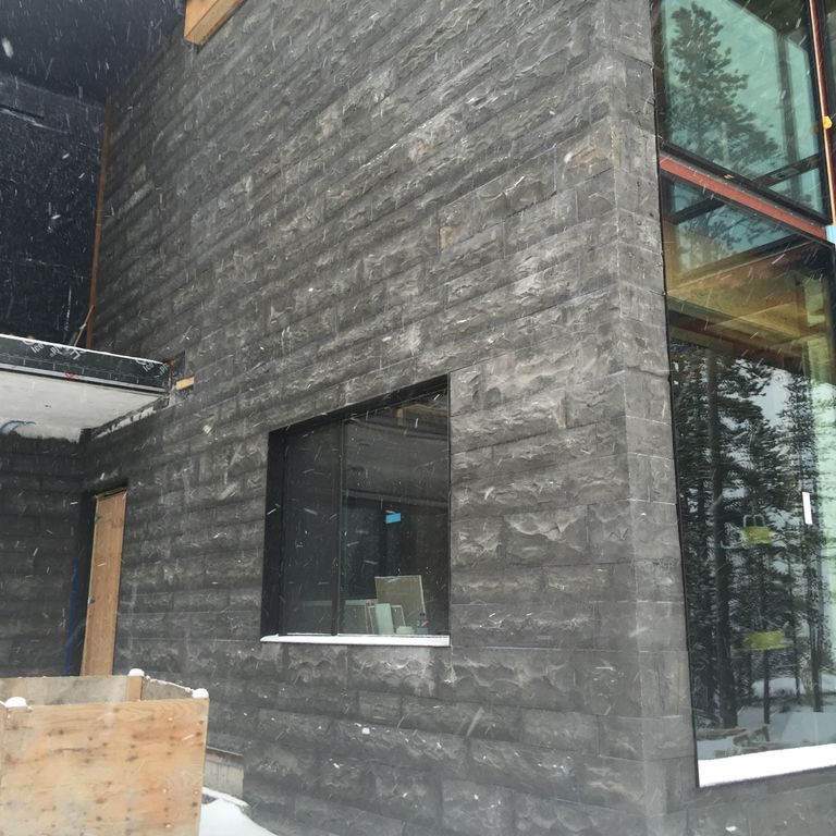 The image shows this material being used for full bed veneer and thin veneer.