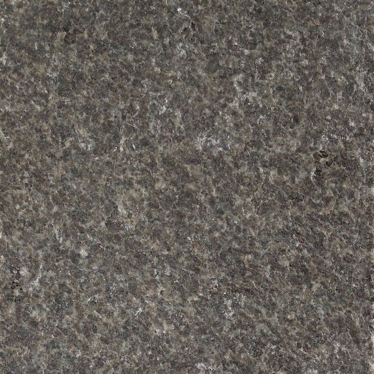 Color/Finish variation image for Granite - New Zen Black. The surface finish shown is . Dominant colors shown are black, green and gray; with black, purple and tan secondaries. Speckled and coarse speckled color patterns.