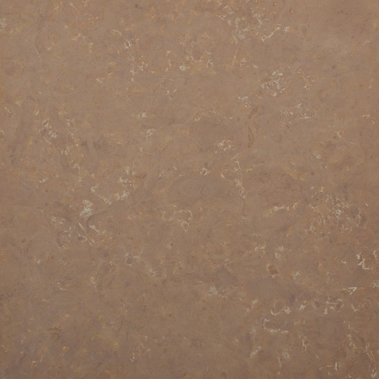 Swatch image for Limestone - Champagne Plains. The surface finish shown is honed. The dominant color shown is brown; with orange/rust and tan secondaries. Exhibits 