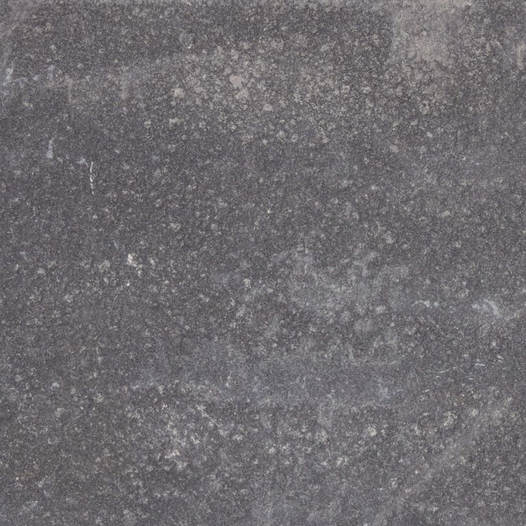 Feature image for Bluestone Flamed Surface - Lilac. Dominant colors shown are gray and purple; with a brown secondary. The color mix creates a cool feeling. Speckled and cloudy color patterns.