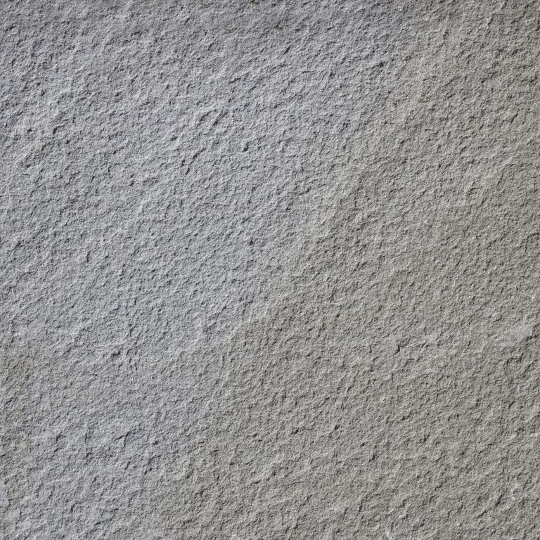 Color/Finish variation image for Bluestone Flamed Surface - Full Color. The dominant color shown is gray. The color mix creates a cool feeling. Fine speckled, blotched and cloudy color patterns.