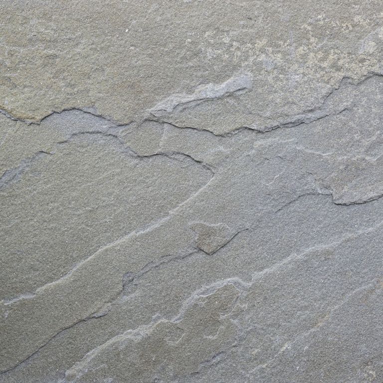 Color/Finish variation image for Bluestone Natural Cleft - Rust Tones. The dominant color shown is gray; with blue, green and white secondaries. Exhibits 