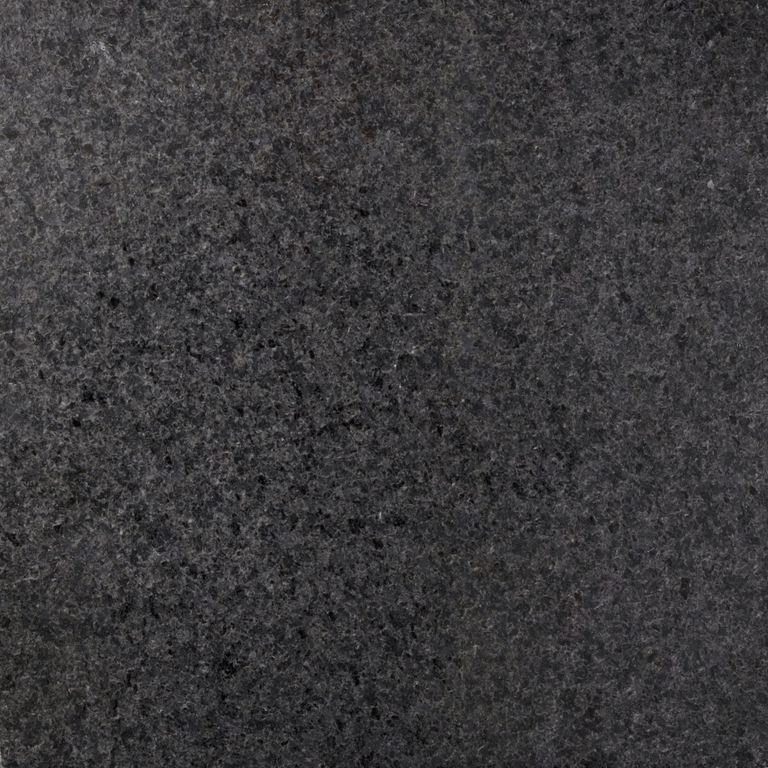 Feature image for Academy Black Granite. The dominant color shown is black; with brown and gray secondaries. The color mix creates a cool feeling. Speckled color pattern.