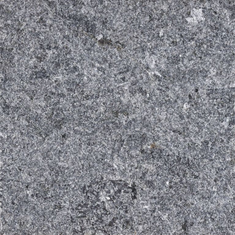The surface finish shown is sand blasted. The dominant color shown is gray. The color mix creates a cool feeling. Speckled and coarse speckled color patterns.