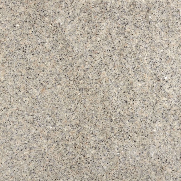 The surface finish shown is split-face. Dominant colors shown are beige, gray and tan. The color mix creates a warm feeling. Speckled and coarse speckled color patterns. Contains some mica.