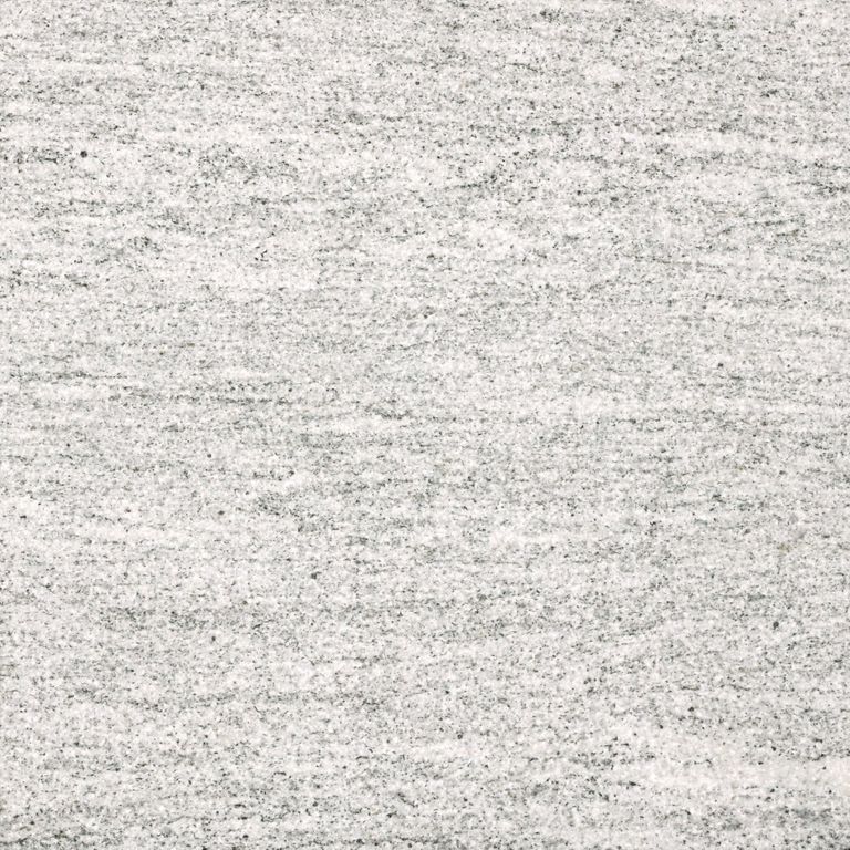 Color/Finish variation image for Silver Cloud Granite. Dominant colors shown are gray and cream; with beige, pink and white secondaries. Exhibits 