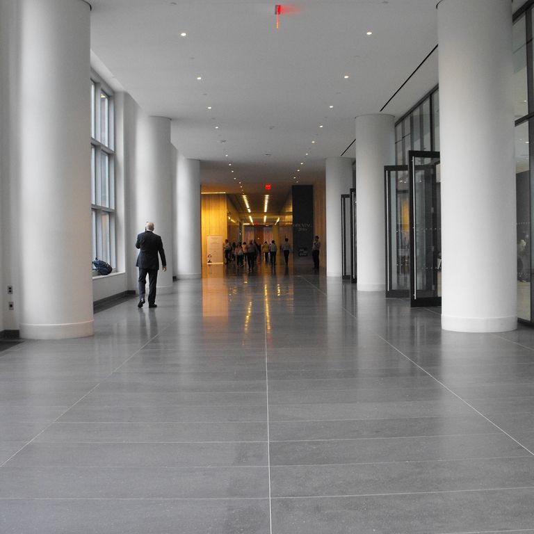 Application image for Basalt - Basaltite. The image shows this material being used in an interior floor application.