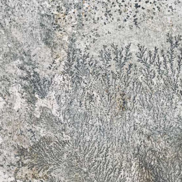 Color/Finish variation image for Greek Quartzite Slate - Seam Face. The dominant color shown is gray; with beige, pink, white and cream secondaries. Exhibits 