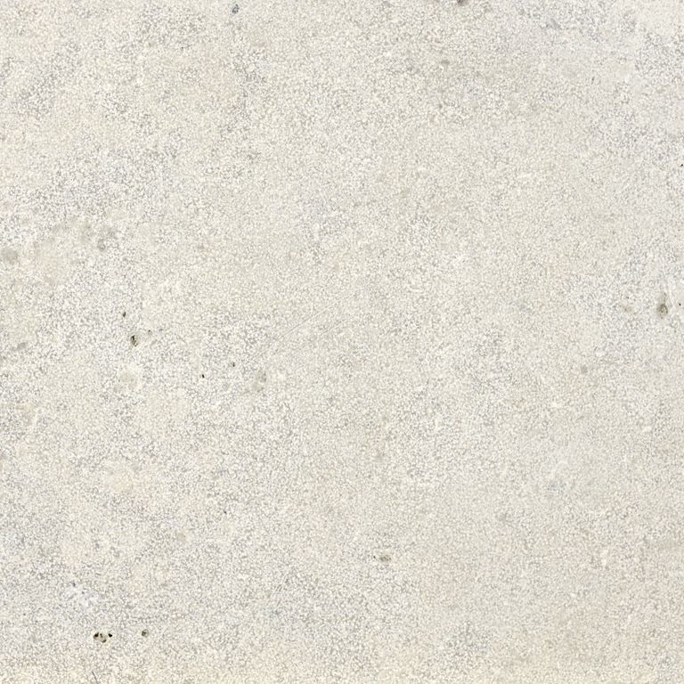 The surface finish shown is sand blasted. Dominant colors shown are beige, gray, white and cream. The color mix creates a cool feeling. Speckled color pattern.