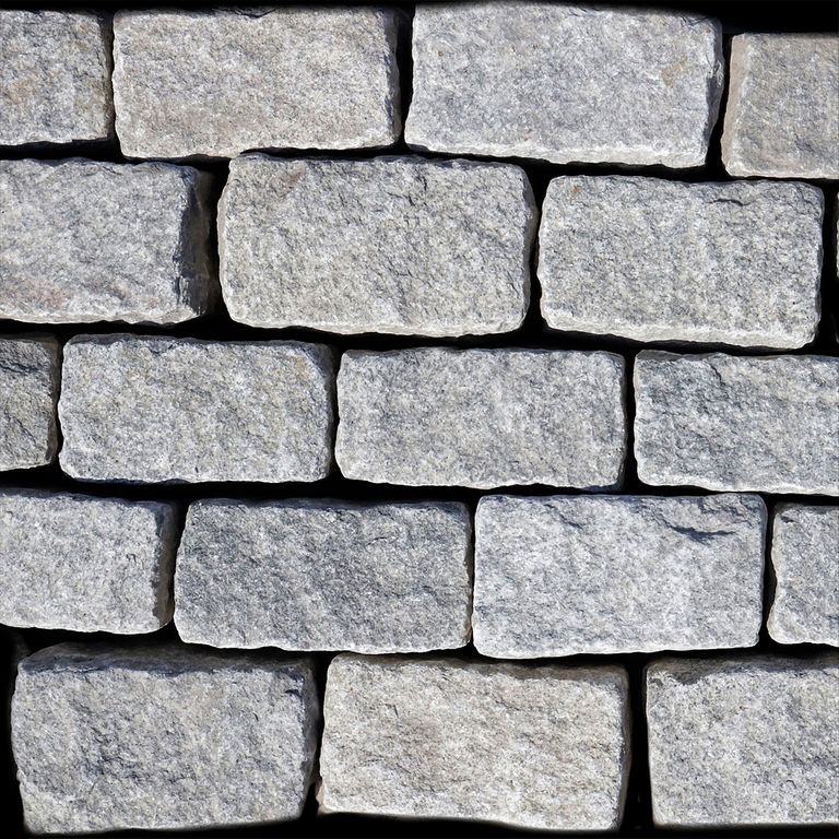 Feature image for Granite - Cobblestones - Gray. The dominant color shown is gray; with beige and white secondaries. Exhibits 