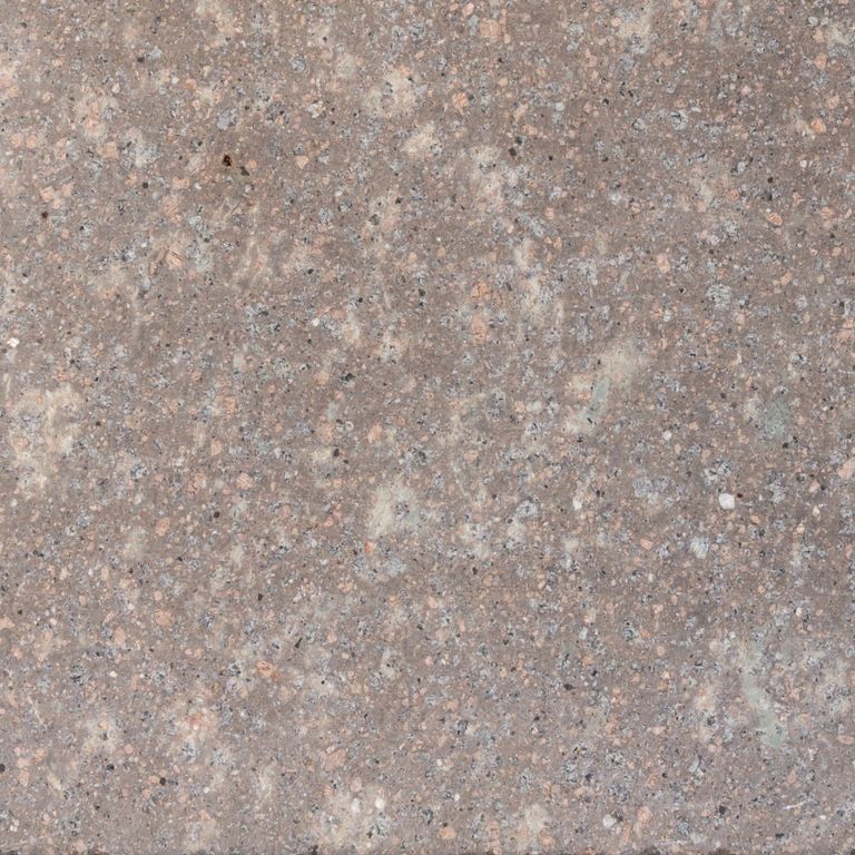 Swatch image for Porphyry - Imperial Roman Red. The surface finish shown is sawn. Dominant colors shown are purple and tan; with beige, brown, orange/rust, purple and tan secondaries. The color mix creates a warm feeling. Speckled, blotched and coarse speckled color patterns.