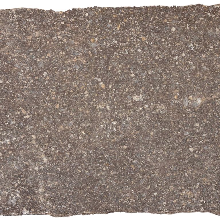 Feature image for Imperial Roman Porphyry - Gray Brown Ocra. Dominant colors shown are brown, gray, purple and tan. The color mix creates a warm feeling. Speckled color pattern.