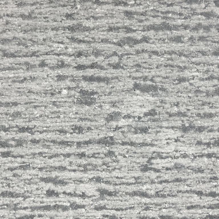 The surface finish shown is coarse adze. The dominant color shown is gray. The color mix creates a cool feeling. Speckled, linear and streaked color patterns.